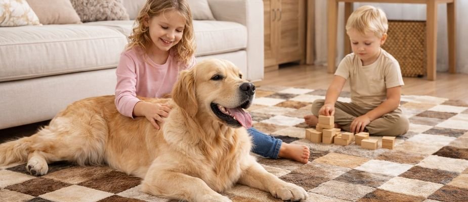 Tapete para quem tem pets e crianças: qual o melhor? Tapete para quem tem pets e crianças: qual o melhor?