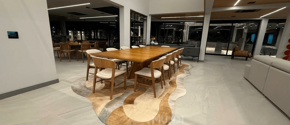 Tapetes com recortes orgânicos: design, exclusividade e sofisticação